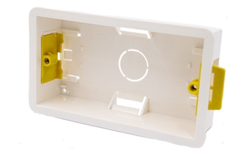 Metpro PDLB2 Dry Lining Plasterboard Box 2 Gang PVC