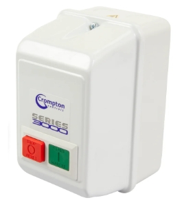 Crompton 3DL1CZS10 DOL Starter 1.5kW 12A MAX No Overload 230V 1PH No Isolator No Overload