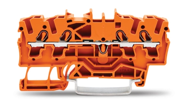WAGO 2002-1402 ATEX Push Fit Terminal 2.5mm Orange 4 Conductor