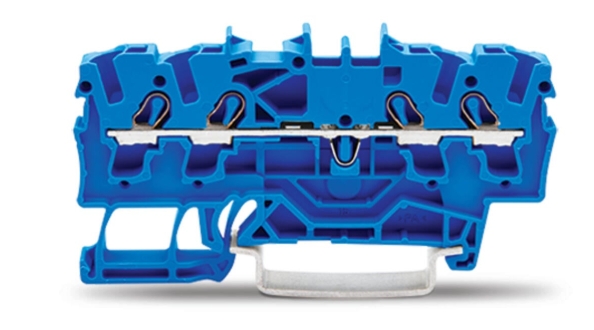 WAGO 2002-1404 ATEX Push Fit Terminal 2.5mm Blue 4 Conductor