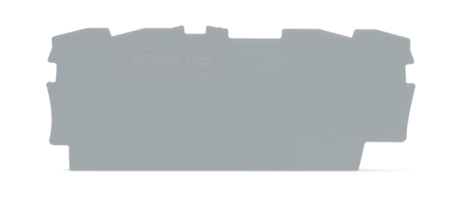 WAGO 2002-1491 Grey Terminal End Plate 4 Conductor