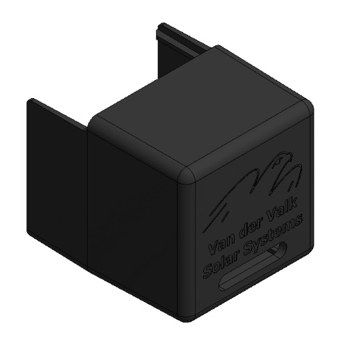ValkClamp 739052 Black Plastic End Cap for Side+ and Trapezoidal Profile