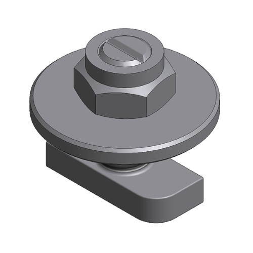 ValkPro+ 774221 Stainless Steel Hammerhead Bolt with Washer & Locking Nut - M8x20mm