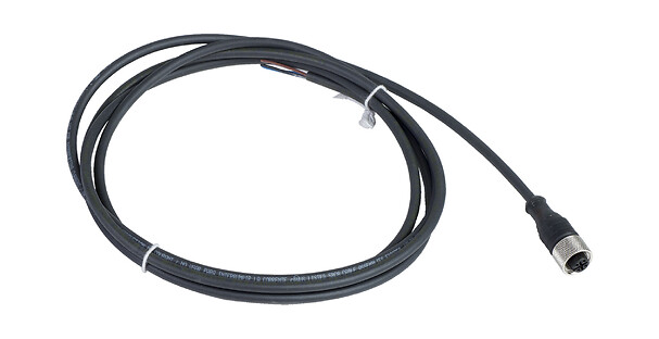 Telemecanique XZCP1141L2 Straight Female PUR Connector M12 4 Pin (2m)