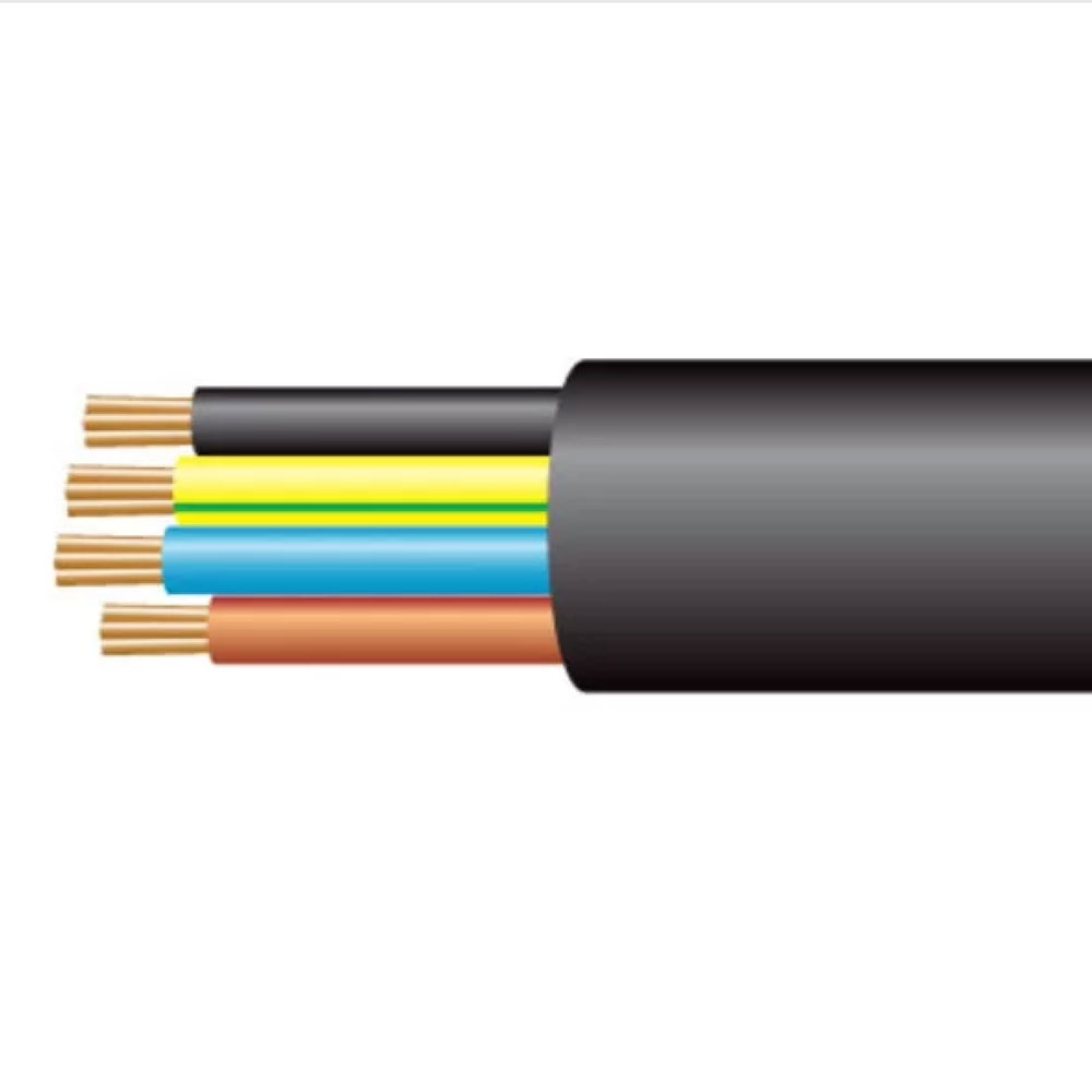3184Y 0.75MM 4C Flex PVC Black (100M)