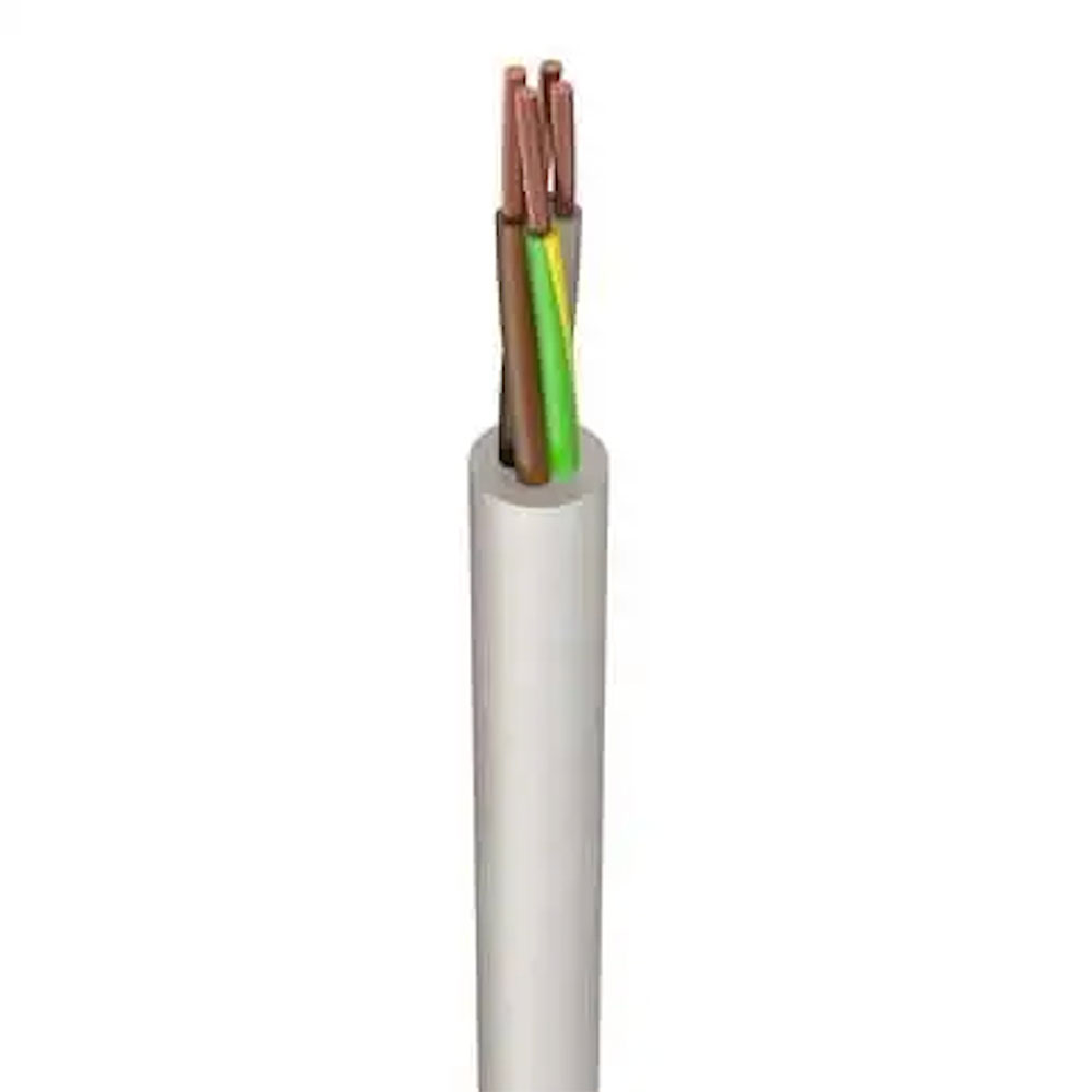 3184Y 0.75MM 4C Flex PVC White (100m)