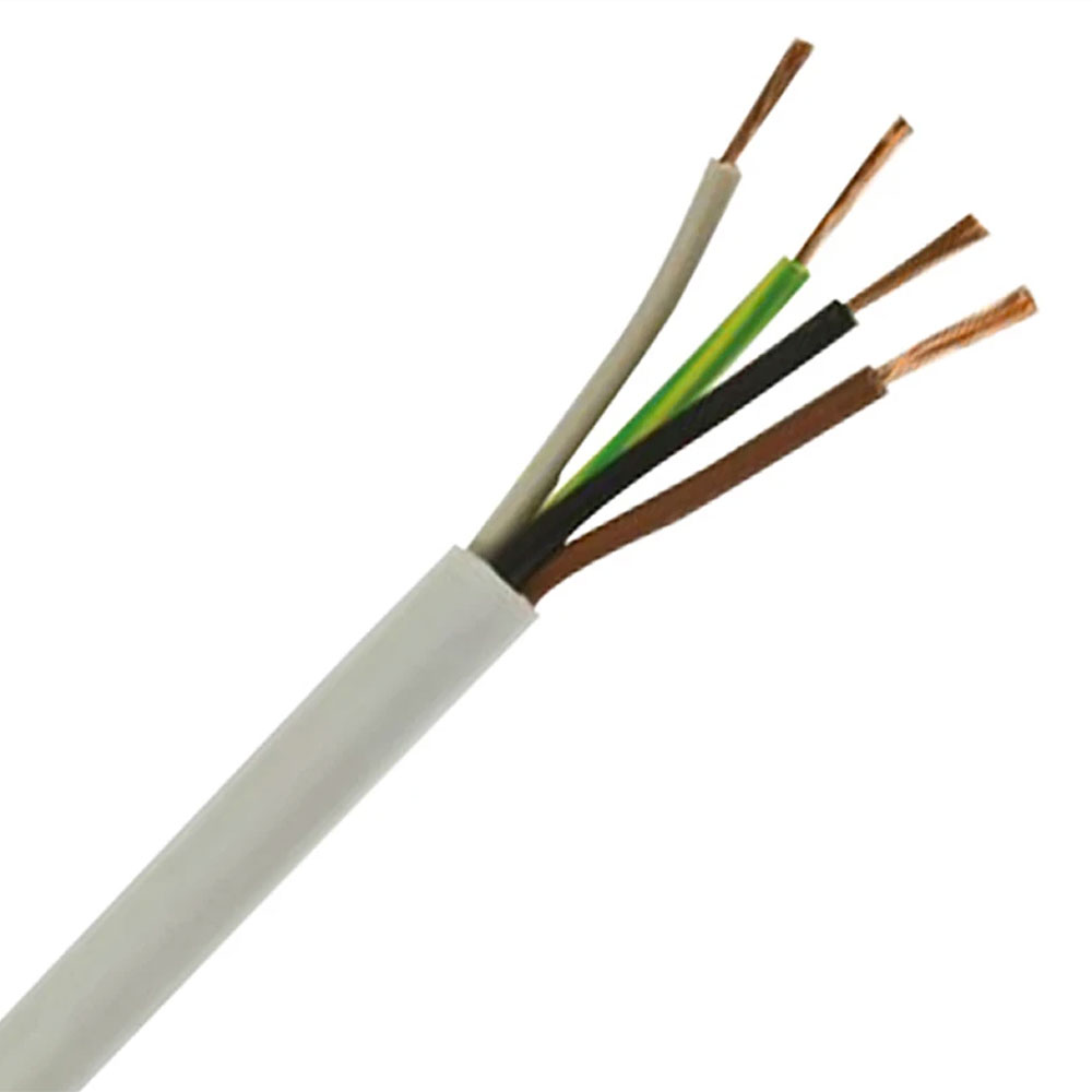 3184Y 1.5MM 4C Flex PVC White (100m)