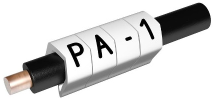 Partex PA1-RBW (U) Black on White Cable Marker – Reel
