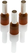 Partex CEF1012F-C Bootlace Ferrule 10mm Brown (100 Pack)