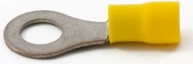 Partex YR84 Yellow Ring Terminal 8mm (100 Pack)