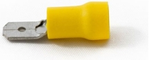 Partex YM63VR Yellow Male Terminal 6.3mm (100 Pack)