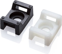 Partex SM3BLK Black Tiewrap Saddle Mount 9mm (100 Pack)