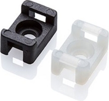 Partex SM2BLK Black Tiewrap Saddle Mount 4.8mm (100 Pack)