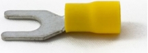 Partex YS64 Yellow Spade Terminal 6mm (100 Pack)