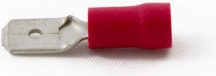 Partex RM63VR Red Male Tab Terminal 6.3mm (100 Pack)