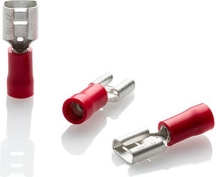 Partex RF6608VR Red Female Push On Terminal (100 Pack)