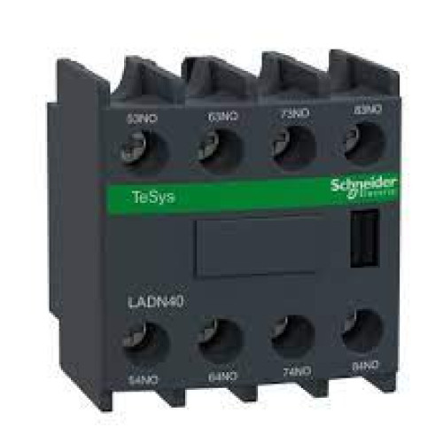 Schneider LADN40 Front Mount Auxiliary Contact Block 4NO