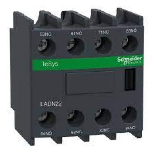 Schneider LADN22 Front Mount Auxiliary Contact Block 2NO+2NC