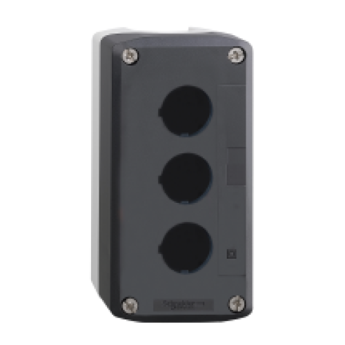 Schneider XALD03 Empty 3 Hole Control Station Grey