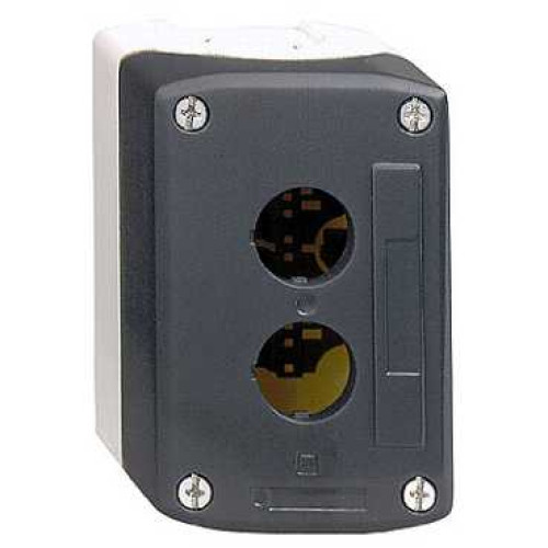 Schneider XALD02 Empty 2 Hole Control Station Grey