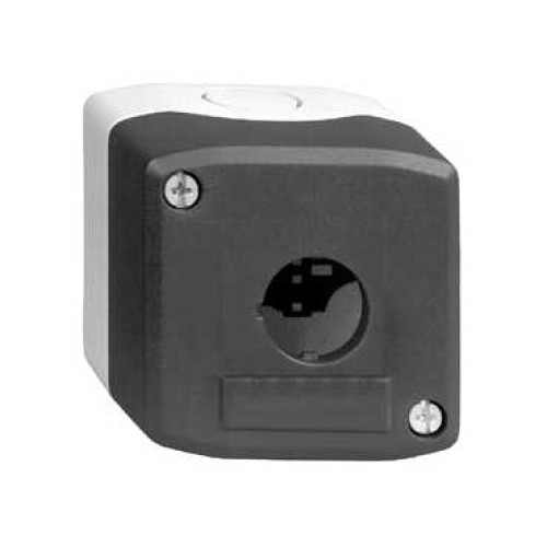 Schneider XALD01 Empty 1 Hole Control Station Grey