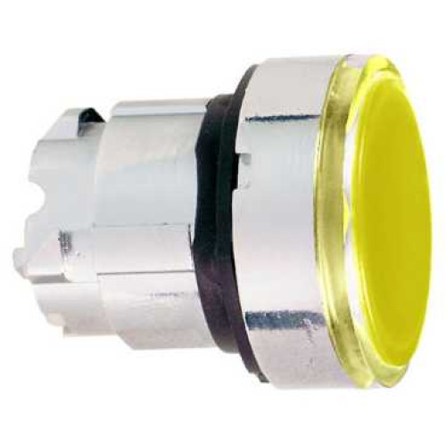 Schneider ZB4BW35 Flush Mount Illuminated Pushbutton Head Orange BA9s