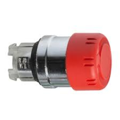 Schneider ZB4BS44 Red Emergency switching off pushbutton head Ø22 latching turn release