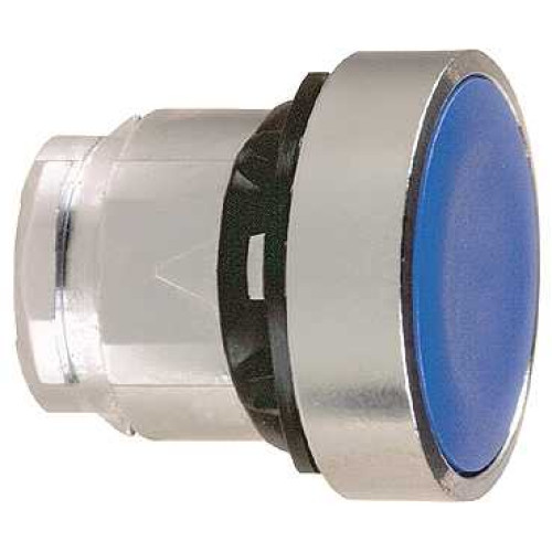 Schneider ZB4BA6 Flush Pushbutton Head 22mm Blue