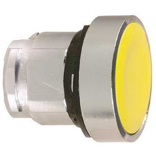 Schneider ZB4BA5 Flush Pushbutton Head 22mm Yellow