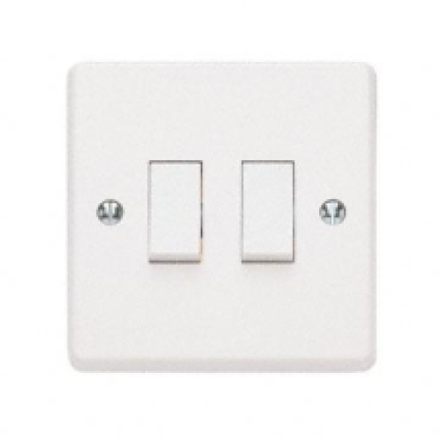 Contactum X2722 Plate Switch 2G 2Way 10AX