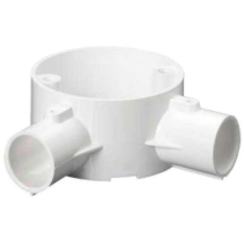 Mita 25CJB4W 25mm White PVC Angle Box