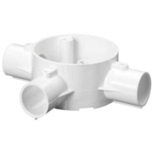 Mita 25CJB5W 25mm White PVC Tee Box