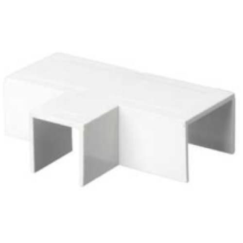 Mita MFT21W Mini Trunking Reducing Flat Tee 25x16mm - 16x16mm White