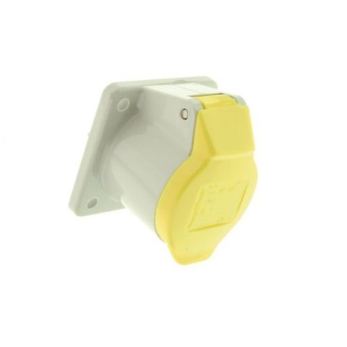 Walther 410304 Panel Mount Socket 16A 2P+E 110V IP44