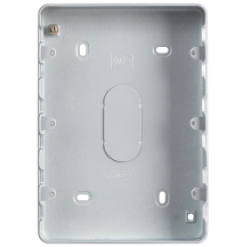 MK K8895ALM Box 9&12 Gang Surface c/w KO