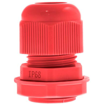 Unicrimp QCGM20LRED 20mm Red Stuffing Gland & Locknut (10 Pack)