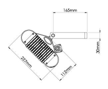Tansun SOR215IPD Infrared Weatherproof Double Heater 3.0kW
