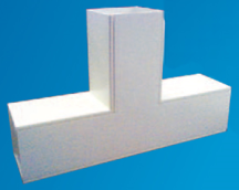 Falcon MCT50/FT White PVC Trunking 50x50mm Flat Tee
