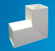 Falcon MCT50/FA White PVC Trunking 50x50mm Flat Bend