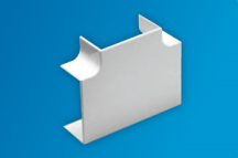 Falcon MCT100/FT White PVC Trunking 100x50mm Flat Tee