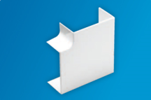 Falcon MCT100/FA White PVC Trunking 100x50mm Flat Bend
