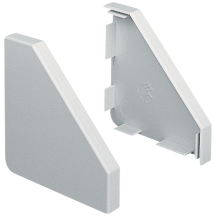 MT BEC105WH Bench Trunking End Cap