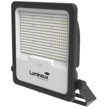 Lumineux 430976-DD Frankly Plus Floodlight 100W 4000K Black IP66 Asymmetric with Photocell