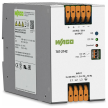Wago 787-2742 Din Rail Power Supply Unit 3-Phase 20A 24Vdc