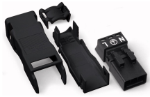 Wago 890-113 Plug with Strain Relief Housing 3-Pole Black 1.5mm