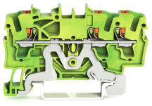 Wago 2202-1307 ATEX 3-conductor Through Terminal Block with Push-Button CAGE CLAMP® Earth 2.5mm
