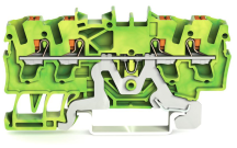 Wago 2202-1407 ATEX 4-conductor Through Terminal Block with Push-Button CAGE CLAMP® Earth 2.5mm²