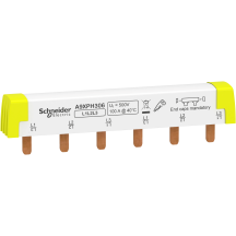 Schneider A9XPH306 Comb Busbar 3L 6 Modules 18mm Pitch 100A