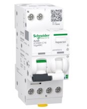 Schneider A9TDFD616 MCB/RCD/AFD 16A 30mA iCV40H ARC Type A-SI
