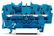 Wago 2002-1304 ATEX Push Fit Terminal 2.5mm 3 Conductor Blue